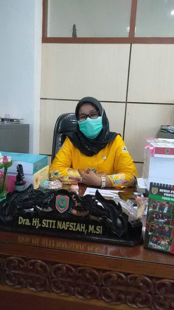 Wakil Ketua Komisi III DPRD Kalimantan Tengah Hj Siti Nafsiah