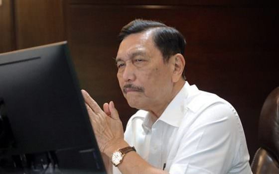 Menko Kemaritiman dan Investasi Luhut Binsar Pandjaitan (FOTO JAWAPOS)