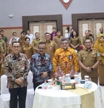 HADIR : Pj Bupati Lamandau Said Salim menghadiri acara persiapan penyerahan LKPD Anaudited di Auditorium BPK RI Perwakilan Kalteng, Selasa (18/2).