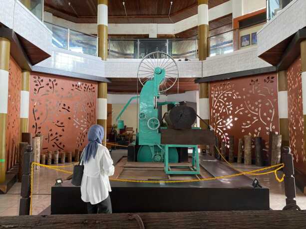 Koleksi museum kayu Sampit
