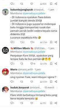 Bonek Ngamuk gara gara denda 200 juta