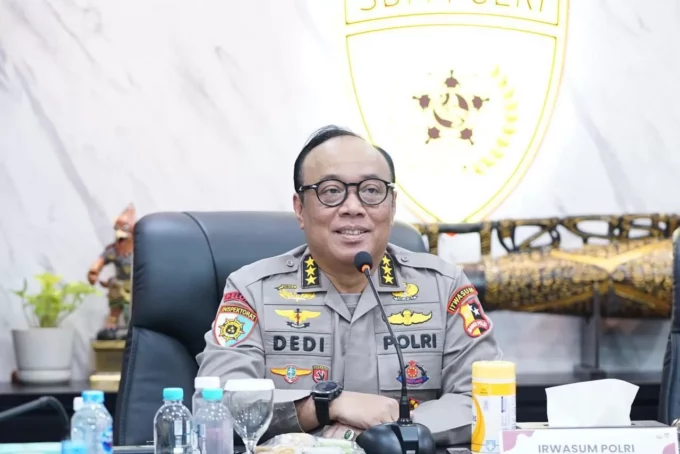 Irwasum Polri Komjen Dedi Prasetyo.