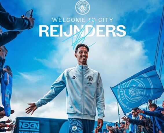 Pemain anyar Man City, Tijjani Reijnders (Sumber: Instagram @mancity)