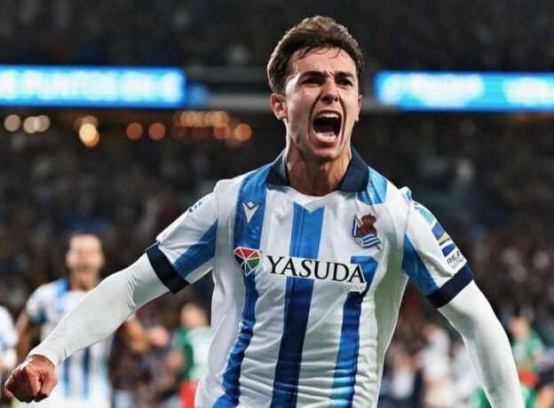 Martin Zubimendi, bintang Real Sociedad sekaligus gelandang timnas Spanyol.
