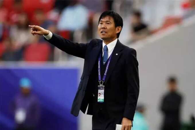 Pelatih Timnas Jepang, Hajime Moriyasu (Sumber: REUTERS/Thaier Al-Sudani)