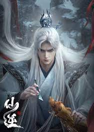 Poster donghua Renegade Immortal menampilkan Wang Lin berdiri gagah.