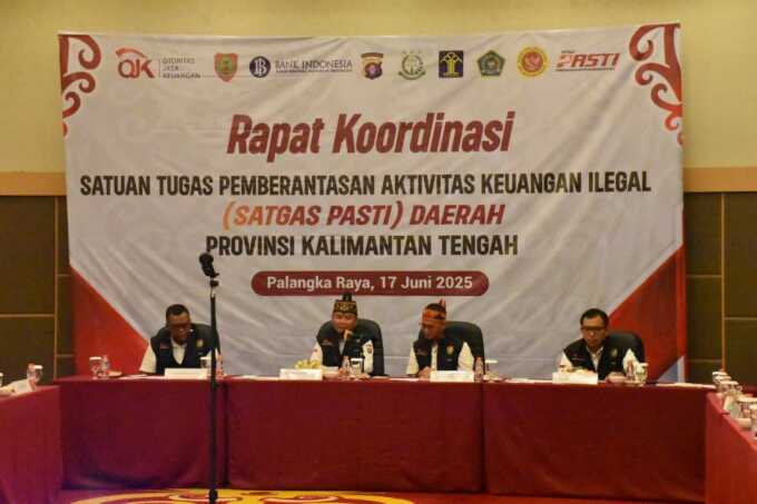 BERSINERGI: Gubernur Kalteng, H Agustiar Sabran membuka secara resmi Rakor Satgas PASTI Provinsi Kalteng di Hotel Best Western Batang Garing, Selasa (17/6). (BIRO ADPIM KALTENG)