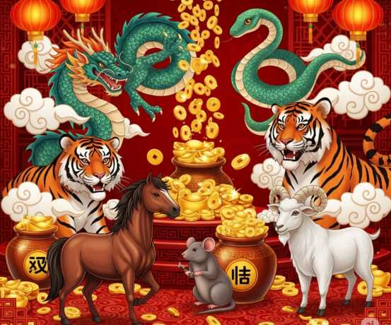 Ilustrasi 6 Shio Ini yang Panen Rezeki Melimpah di Hari Langka 28 Juni 2025!