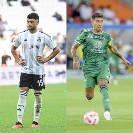 Alex Oxlade Chamberlain (Besiktas) dan Roberto Firmino (Al Ahli)