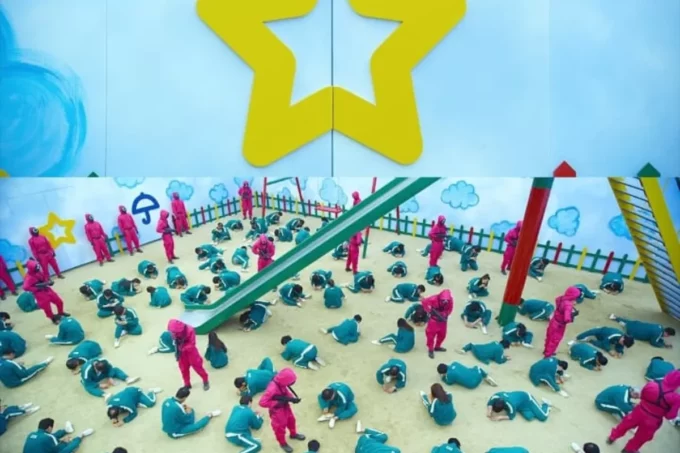 Potongan scene squid game versi Korea. (dok. Instagram/@netflixgeeked)