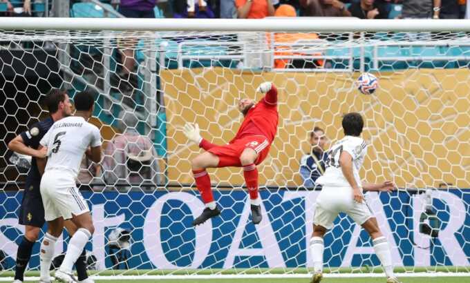 Gol semata wayang Madrid ke gawang Juventus
