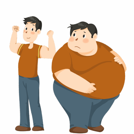 Orang Buncit perut gendut skinny body fat body